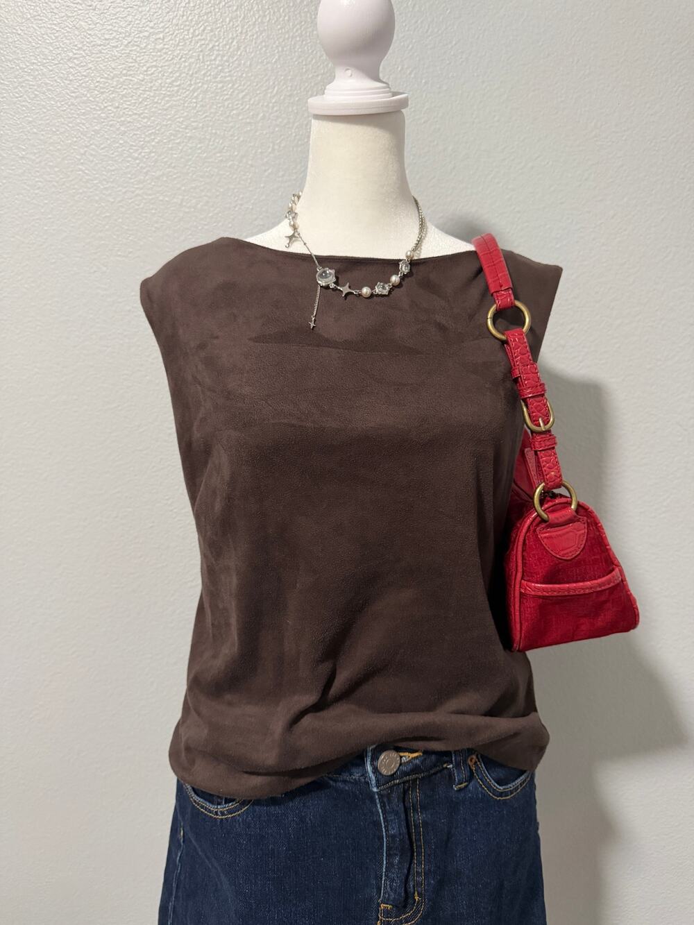 Banana Republic Velvet Boat Neck Top